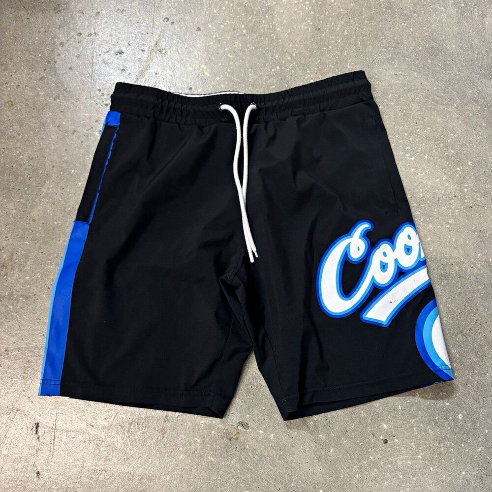 Cookies Black Logo Draw String Swim Trunks Sz L